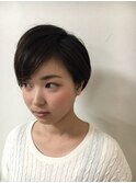 大人可愛い☆TOPにボリュームを出せる小顔ハンサムショート♪