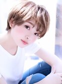 アッシュ小顔ラフショートスタイル【Cloud zero】