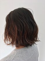 ヘアーズ ベリー 下大利店(hairs BERRY)&nbsp;無造作ゆるふわボブ♪　×　ブラウンベージュ