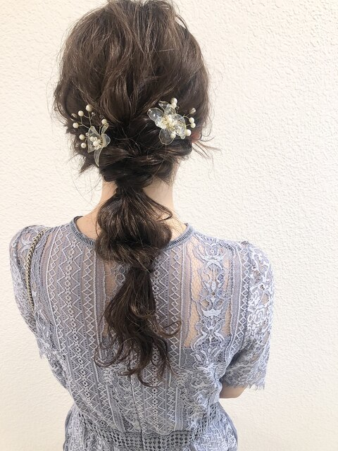 《Blue阿部★》#ヘアセット#ヘアアレンジ#編みおろし