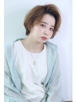 オーロ 武庫之荘店(ORO)&nbsp;かきあげ前髪・イメチェンショート・アッシュベージュ