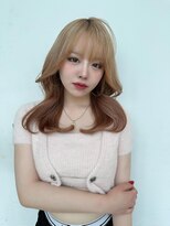 ロンド マーレ 天神大名店(Lond mare) ピンクブラウン/暖色カラー/カシスピンク/韓国ヘア/顔周りカット