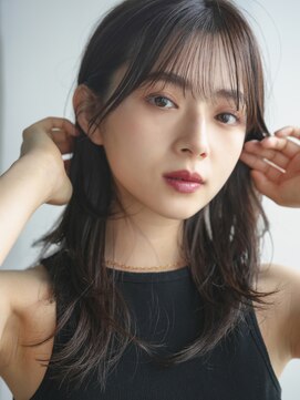 エインアンリー 明治神宮前(AIN.ANLY.) ★黒髪クラゲヘアーオリーブグレー小顔ココアベージュ韓国ヘア