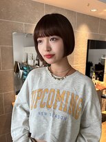 サンド 鹿児島中央(sand)&nbsp;黒髪/グレーベージュ/レイヤーロング/前髪パーマ[鹿児島駅]