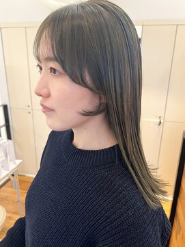 バディヘア イクス(BUDDY HAIR exx) 【大府　共和】顔まわりレイヤー　ブリーチなしダブルカラー