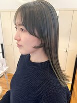 バディヘア イクス(BUDDY HAIR exx) 【大府　共和】顔まわりレイヤー　ブリーチなしダブルカラー