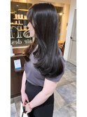 ロングレイヤー × ダークグレージュ