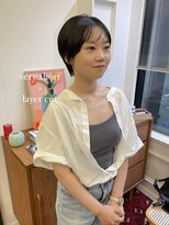 ヘアーアイスカルテット(HAIR ICI QUARTET)&nbsp;20代30代40代小顔ハンサムショートアッシュブルーブラック