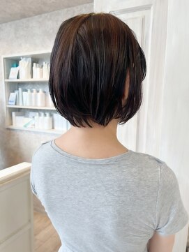 キャアリー(Caary) 福山人気10代20代30代ミニボブ内巻き丸みショートボブ小顔効果