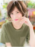 アシンメトリー切りっぱなしショートウルフc6川口20代30代40代