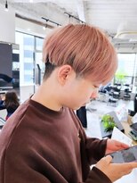 エイス 梅田 中津(Ace)&nbsp;マッシュカット　ペールピンクカラー