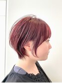 大人可愛いひし形ハンサムショートボブ前下がり