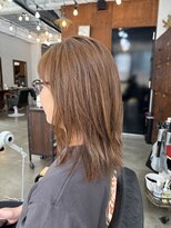 ヘアメイク デザート(HAIR MAKE DESART) 木村法子【レイヤーボブ×明るめグレージュ】