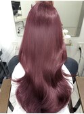 ブリーチなしダブルカラーワインレッド