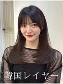 韓国レイヤー/レイヤーカット/顔周りカット/顔周りレイヤー