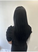 プルエクステ心斎橋エクステ当日予約OKストレート黒髪ロング
