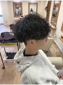 波巻きパーマ