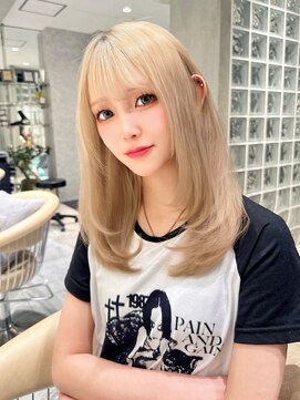 ロンド ジュルード 名古屋(Lond jeloud) ハイトーン ミルクティーベージュ レイヤー