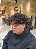 【LUDLOW　BLUNT】波巻きパーマ　メンズヘア