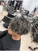 メンズパーマ波巻きギャングスパイラル