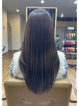 美容室 フォーリア Fogliaの写真/『髪質改善ケアカラー』でカラーをしながら髪の内部に潤いを＊芯から艶のある髪へ☆カラーの色モチもUP◎