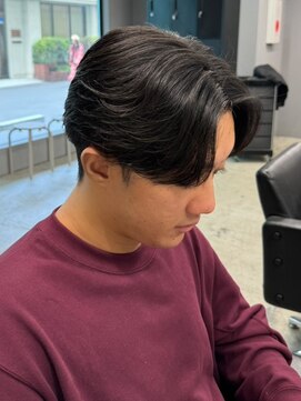 エルマーク 松山(L-MARK) センターパート/フェザーパーマ/スパイラルパーマ/men's