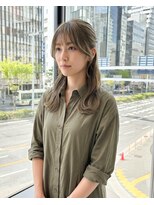 ハーツオオサカ(HE:ARTS OSAKA) くすみオリーブのハイトーンカラー