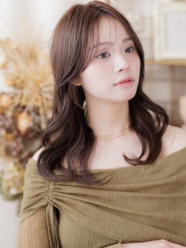 カバーヘアアンドスパ ブリス 浦和(COVER HAIR&SPA bliss) 2wayバングブリーチなしモカブラウンくびれレイヤーミディ20代a