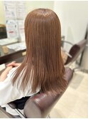 ロングレイヤー×サニーベージュ
