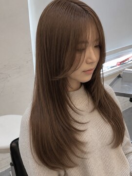 シェルハ(SHELHA) 【橿渕はるき】顔周りレイヤーカット/ショコラブラウン