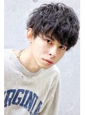 【パーマで簡単スタイリング!】カリアゲマッシュグランジパーマ