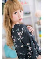 ヘアアンドビューティー ミック(Hair & Beauty miq) ハイトーンの★お人形さん風ロングb