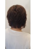 くせ毛風ショートパーマ(くせ毛をいかしてアレンジ)