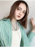 【立町メアリーバイメリー】☆パッツンボブ×ペールベージュ☆