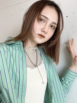 メアリー バイ メリー(marry by merry) 【立町メアリーバイメリー】☆パッツンボブ×ペールベージュ☆