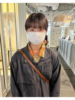 カフ(CAF)&nbsp;CAF FUKO/マッシュショート/ブラウンカラー/大阪/心斎橋