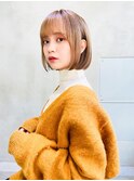 【ROJITHA原宿表参道】キャラメルベージュ×まるみショートボブ