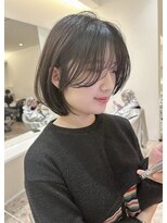 ノイズ エコル(Hair&Make NOISM ekolu )&nbsp;ダークグレー×洗練された顔周りレイヤー