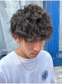 ツイストスパイラルパーマ波巻きスパイラルパーマツーブロック