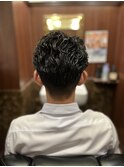 ツーブロック×パーマスタイル
