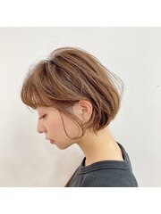 髪質改善/透け感グレージュ/前髪パーマ/ハイライト/立川駅/立川