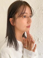 アム(amu)&nbsp;2weyバング×透明感ミディアム hair