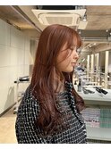 【masa】レイヤーカット×オレンジブラウン