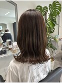 鎖骨ボブ×ベージュ系カラー♪