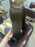 前髪カット＋透明感カラー＋薬剤除去デトックス　13970⇒11000