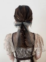 アヴェイル ヒロオ(a'vail Hiroo)&nbsp;大人気編みおろしヘアアレンジ 結婚式参列ヘア