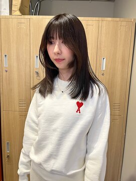 ローレンジウ(LOREN JU) 透明感髪質改善ベージュダブルカラーミルクティーグレージュ