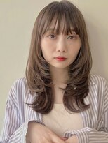 ウルフレイヤー/顔まわりレイヤー/似合わせカットメルティカラー