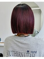 トランク 金剛店(tranq) シャドウルーツカラー 濃いめのブルーピンクボブ