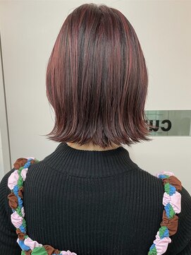 キューズ クラブ(cuz KLUB) 【cuzKLUB】ハイライトピンクボブ【池袋】